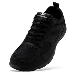 HOBIBEAR Men's Wide Toe Box Sneakers Lightweight Lace-Up Tennis Shoes Breathable Mesh Non-Slip Casual Walking Shoes for Unisex