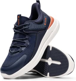 FitVille Men'S Wide Fit Slip-On Walking & Running Sneakers, Breathable Upper With Arch Support Cushioned Insole, Anti-Slip Durable Outsole For Daily Jogging & Gym Workout