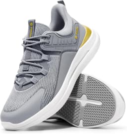 FitVille Men'S Wide Fit Slip-On Walking & Running Sneakers, Breathable Upper With Arch Support Cushioned Insole, Anti-Slip Durable Outsole For Daily Jogging & Gym Workout