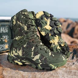 Men Tactical Boots Male Army Boots Climbing Hiking Shoes Camping High Quality Lace Up Military Women Breathable Safety Unisex