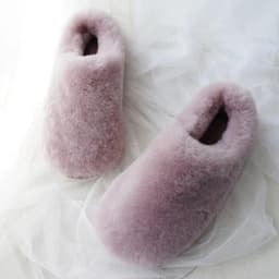 Natural Sheepskin Fur Slippers for Women Warm Wool Winter Indoor Home Shoes Fashion Casual Lady Slip-On House Slippers
