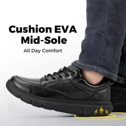FitVille Men Wide Fit Oxford Shoes Leather Lace-Up Non-Slip Durable Sole Comfort Business Formal Dress Shoes Daily Office Casual Walking Leather Footwear