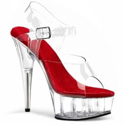 Women Shoes High Quality Female Model T Station Catwalk Sexy Crystal Transparent Shoes 15CM High Heels Waterproof Head Sandals