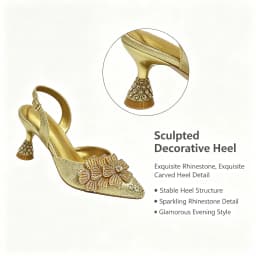 2026 Elegant Olive Color Women's Heels Shoes Bag Set Rhinestone Embellished Designer HAND CRAFTED UPPER Shoes for Special Event