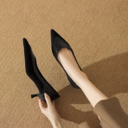 MORAZORA 2025 New Sheepskin High Heels Pointed Toe Suede Fashion Women Pumps Basic Ladies Party Dress Shoes Gray Black Footwear
