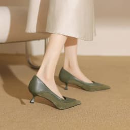 MORAZORA 2025 New Sheepskin High Heels Pointed Toe Suede Fashion Women Pumps Basic Ladies Party Dress Shoes Gray Black Footwear