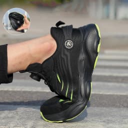 Rotating Button Security Shoes Men Boots Composite Toe Anti-Smash Work Sneakers Anti-Puncture Work Safety Shoes Protection Boots