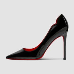 Spring Shallow Mouth Patent Leather Black Super High Heels, Women's Slim Heels, New Professional sexy Plus Size Single Shoes