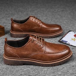 Autumn New Men Leather Casuai Shoes Brogue Luxurious Handmade Shoes Genuine Leather Shoes Work Boots Business Casual Sneakers