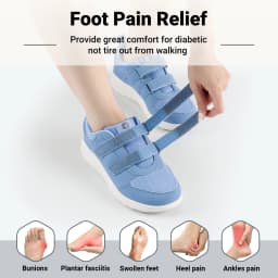 FitVille Women’s Diabetic Shoes for Women Comfortable Extra Wide Walking Shoes Orthopedic Casual Sneakers with Adjustable Strap
