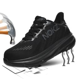 Fashion Comfortable Men's Work Safety Shoes Anti-smash Anti-stab Work Sneakers Steel Toe Shoes Breathable Male Walking Sneakers