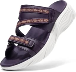FitVille Women'S Wedge Slippers Wide Width Adjustable Straps Summer Beach Sandals Slipper For Swollen Feet And Bunion Relief