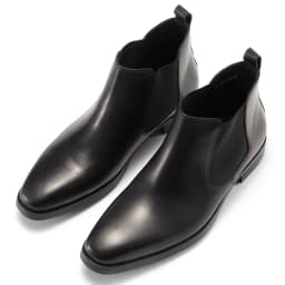 High Quatliy Claf Leather Men's Chelsea Boots Slip on Ankle Boots Motorcycle Genuine Leather Driving Boot Shoes for Men in Stock