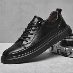 Italian Brand Men's Genuine Leather Casual Shoes Oxford Jogging Shoes Sneakers for Men Warm Cotton Shoes with/No Fur Size：38-47
