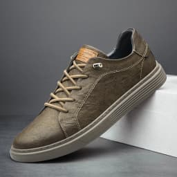 Italian Brand Men's Genuine Leather Casual Shoes Oxford Jogging Shoes Sneakers for Men Warm Cotton Shoes with/No Fur Size：38-47