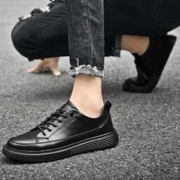 Italian Brand Men's Genuine Leather Casual Shoes Oxford Jogging Shoes Sneakers for Men Warm Cotton Shoes with/No Fur Size：38-47