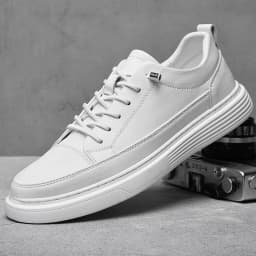Italian Brand Men's Genuine Leather Casual Shoes Oxford Jogging Shoes Sneakers for Men Warm Cotton Shoes with/No Fur Size：38-47