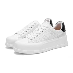 Men's and Women's Casual Shoes Lightweight White Sneakers Flat Balance Tech Shoes Students