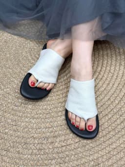 Birkuir Retro Flip Flops Women Slippers Flat Heels Slides Loafers Slip On Genuine Leather 2026 Summer Outdoor Flats Beach Slides