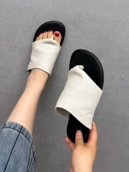 Birkuir Retro Flip Flops Women Slippers Flat Heels Slides Loafers Slip On Genuine Leather 2026 Summer Outdoor Flats Beach Slides