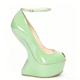Platform Fretwork Heels Peep Teo Pums Sexy Pointed Toe Leather Solid Accept Custaomized New Arrivals Fashion Women Runway Shoes