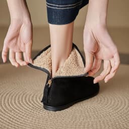 NEW Autumn/Winter Women Boots Sheep Suede Leather Shoes Women Round Toe Low Heel Shoes Slip-on Chelsea Boots Zipper Short Boots