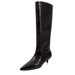 JOZHAMTA Size 34-40 Women Real Leather Mid Heels Long Boots Fashion Shoes For Autumn Knee Boots Office Lady Daily Winter Shoes