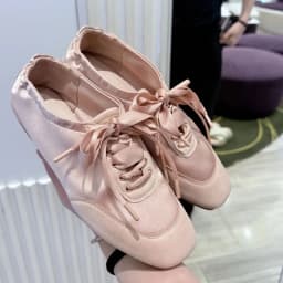 AIYUQI Women German Trainers Retro Sneakers 2026 New Autumn Satin Patchwork Ballet Shoes Square Head Women Lace-Up Casual Flats