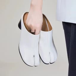 Black Split Toe Round Heel Mules Shallow Slip On Women Slippers Fashion Trendy Party Banquet Lady Sandals