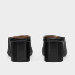 Black Split Toe Round Heel Mules Shallow Slip On Women Slippers Fashion Trendy Party Banquet Lady Sandals