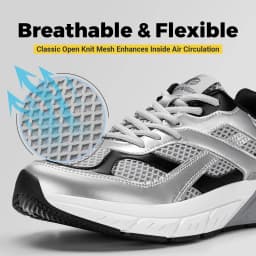 Fitville Walking Shoes Wide Mesh Men's Casual Sneakers Non Slip Dad Sports Shoes for Men Arch Support For Flat Feet Plantar