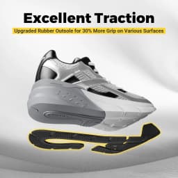 Fitville Walking Shoes Wide Mesh Men's Casual Sneakers Non Slip Dad Sports Shoes for Men Arch Support For Flat Feet Plantar