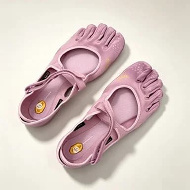 Vibram Style Five Toe Barefoot Shoes Ladies Adjustable Strap Lightweight Anti Slip Yoga Pilates Indoor Workout Footwear