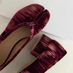 Fashion Pleated Designer Flannel Split toe Women Ballet Pumps Vintage Low Heeled Tabi Loafers Casual Soft Soles Walking Shoes
