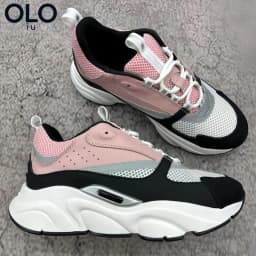 Gray Light Blue Color Block Mesh Dad Shoes Breathable Thick Platform Shock Absorb Casual Sneakers Unisex