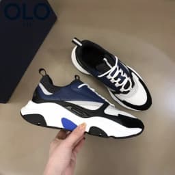 Gray Light Blue Color Block Mesh Dad Shoes Breathable Thick Platform Shock Absorb Casual Sneakers Unisex