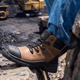 High Quality Men's Safety Boots Genuine Leather Work Boots Puncture-Proof Indestructible Shoes Waterproof Security Boots Male