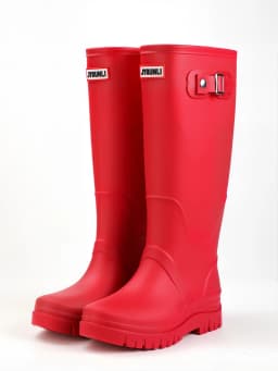 2026 Women's Fashion High-Top Rain Boots Adjustable Drawstring Buckle Non-Slip Waterproof Outdoor Hiking Canyoning Muck Shoes