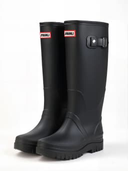 2026 Women's Fashion High-Top Rain Boots Adjustable Drawstring Buckle Non-Slip Waterproof Outdoor Hiking Canyoning Muck Shoes