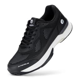 FitVille Wide Width Men's Tennis Shoes Professional Training Sneakers Breathable Non-Slip For Racquet Sport Arch Support