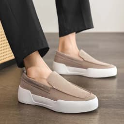 Niche Retro Loafers British Minimalist Slip On Leather Flat Shoes Casual Office Daily Walking Non Slip Fashion Loafer Footwear