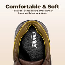 FitVille Men's Casual Shoes Wide Business Formal Dress Shoes for Men Oxford Top Luxury Brand Comfortable Sneakers Lightweight