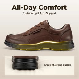 FitVille Men's Casual Shoes Wide Business Formal Dress Shoes for Men Oxford Top Luxury Brand Comfortable Sneakers Lightweight