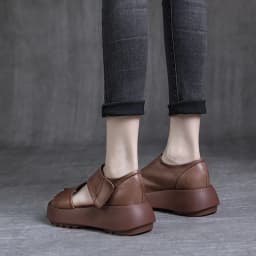 DRKANOL Women Platform Sandals 2026 Summer Wedges Heel Open Toe Shoes 100% Genuine Leather Casual Sandals Female Handmade Retro