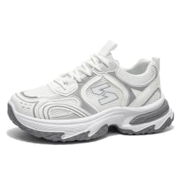 Hight Street Men's Mesh Chunky Sneakers Brand New Breathable Light Outdoor Running Shoes Student Soft-sole Sports Running Shoes