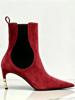 2026 Women's New Low Heel Short Boots with Pointed Kitten Heels and Elastic Fabric Women's Medium and Long Boots