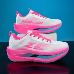 Men Carbon Plate Running Shoes Breathable Athletic Sneakers Shock Absorb Trainers Outdoor Marathon Jogging Women Tennis Shoes