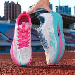 Men Carbon Plate Running Shoes Breathable Athletic Sneakers Shock Absorb Trainers Outdoor Marathon Jogging Women Tennis Shoes