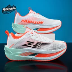 Men Carbon Plate Running Shoes Breathable Athletic Sneakers Shock Absorb Trainers Outdoor Marathon Jogging Women Tennis Shoes