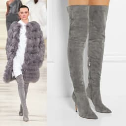 New Fashion Suede Leather Over The Knee Boots Women Sexy Thigh High Boots Pointed Toe High Heels Women Winter Boots Women